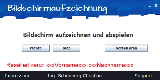 Schoenberg - Programmierauftrag, Programmierer - signiertes Softwaretool