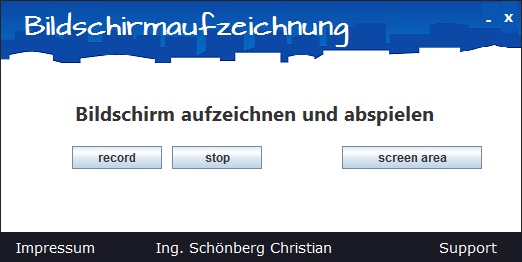 Schoenberg - Programmierauftrag, Programmierer - Bildschirmvideo aufnehmen